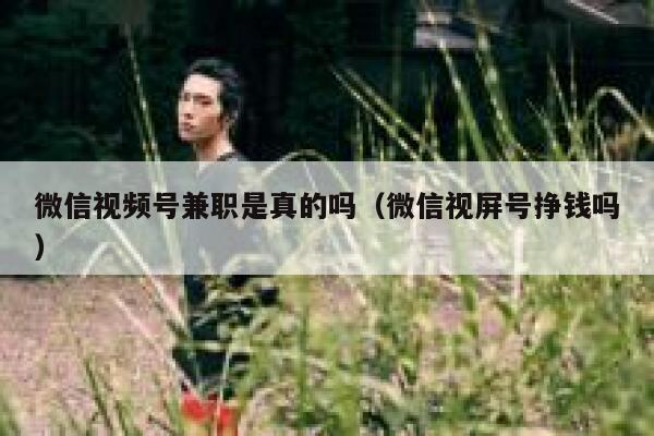 微信视频号兼职是真的吗（微信视屏号挣钱吗） 第1张