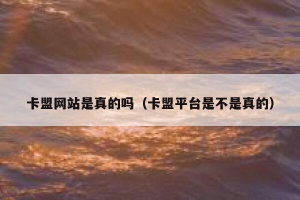 卡盟网站是真的吗（卡盟平台是不是真的） 第1张