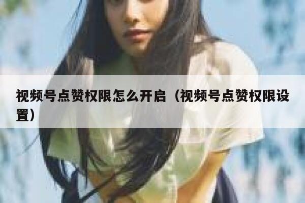 视频号点赞权限怎么开启（视频号点赞权限设置） 第1张