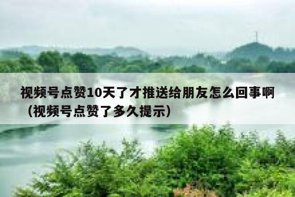 视频号点赞10天了才推送给朋友怎么回事啊（视频号点赞了多久提示） 第1张