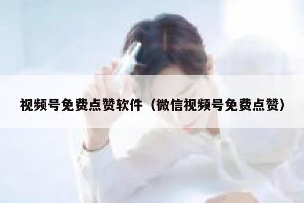 视频号免费点赞软件（微信视频号免费点赞） 第1张