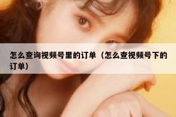 怎么查询视频号里的订单（怎么查视频号下的订单） 第1张