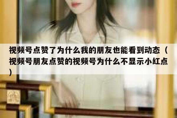 视频号点赞了为什么我的朋友也能看到动态(视频号朋友点赞的视频号为什么不显示小红点) 第1张 视频号点赞了为什么我的朋友也能看到动态(视频号朋友点赞的视频号为什么不显示小红点) 第1张