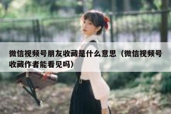 微信视频号朋友收藏是什么意思（微信视频号收藏作者能看见吗） 第1张