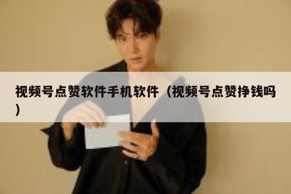 视频号点赞软件手机软件（视频号点赞挣钱吗） 第1张