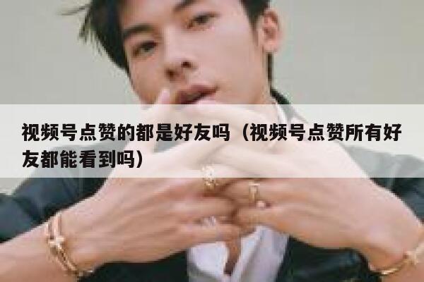 视频号点赞的都是好友吗（视频号点赞所有好友都能看到吗） 第1张