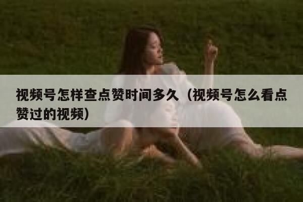 视频号怎样查点赞时间多久(视频号怎么看点赞过的视频) 第1张 视频号怎样查点赞时间多久(视频号怎么看点赞过的视频) 第1张