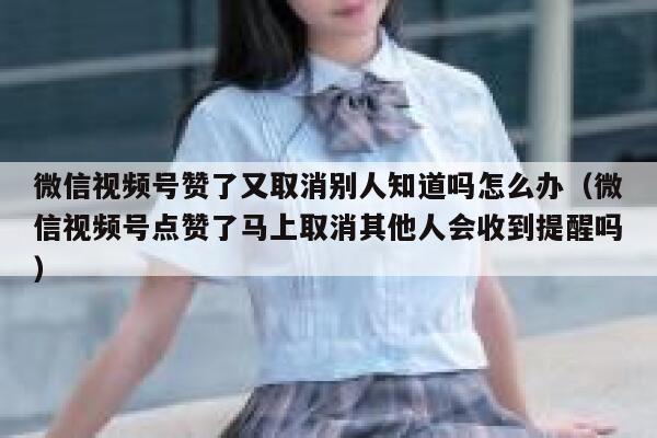 微信视频号赞了又取消别人知道吗怎么办（微信视频号点赞了马上取消其他人会收到提醒吗） 第1张