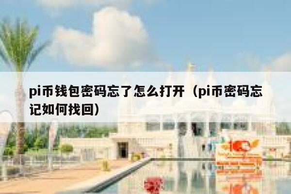 pi币钱包密码忘了怎么打开（pi币密码忘记如何找回） 第1张