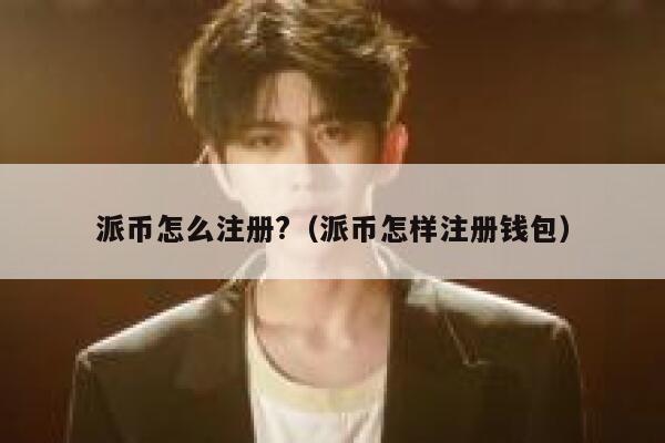 派币怎么注册?（派币怎样注册钱包） 第1张