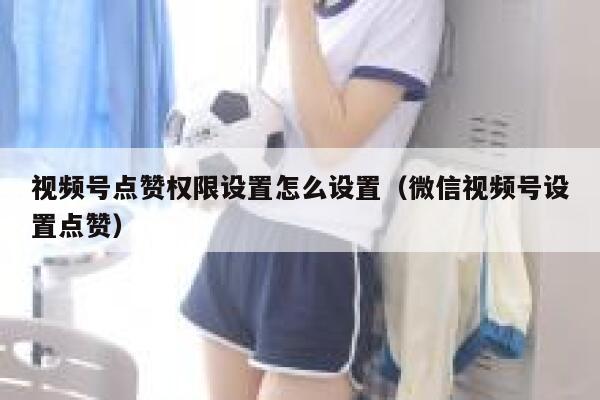 视频号点赞权限设置怎么设置（微信视频号设置点赞） 第1张