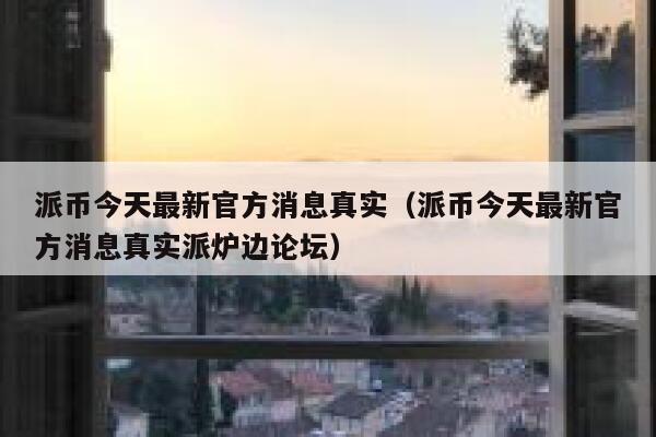 派币今天最新官方消息真实（派币今天最新官方消息真实派炉边论坛） 第1张