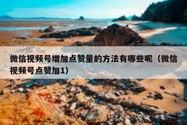 微信视频号增加点赞量的方法有哪些呢（微信视频号点赞加1） 第1张