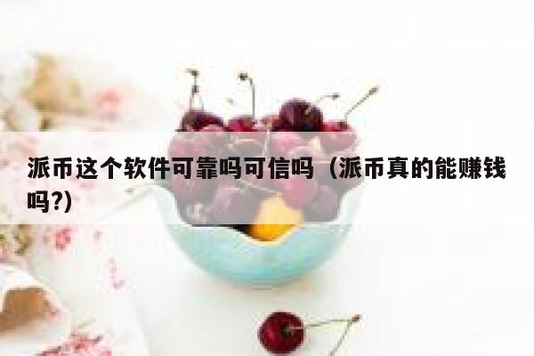 派币这个软件可靠吗可信吗（派币真的能赚钱吗?） 第1张