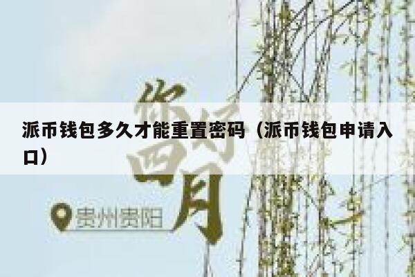 派币钱包多久才能重置密码（派币钱包申请入口） 第1张