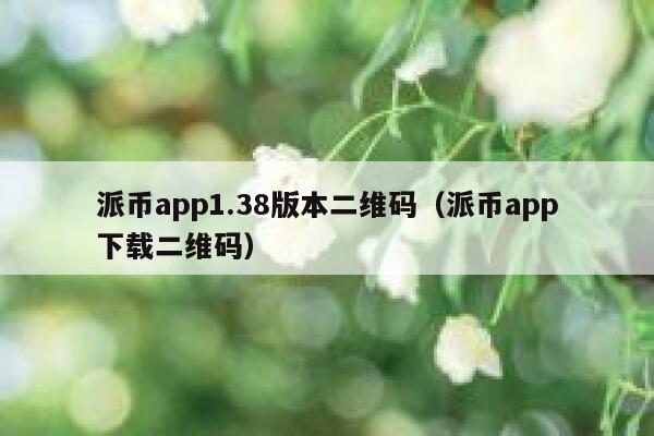 派币app1.38版本二维码（派币app下载二维码） 第1张