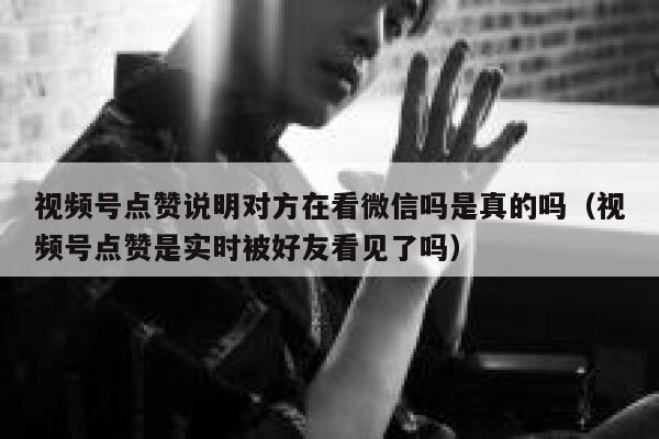 视频号点赞说明对方在看微信吗是真的吗（视频号点赞是实时被好友看见了吗） 第1张