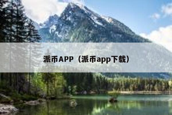 派币APP(派币app下载) 第1张 派币APP(派币app下载) 第1张