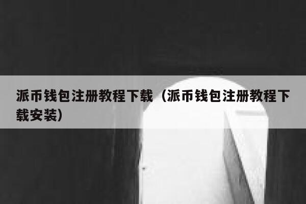 派币钱包注册教程下载（派币钱包注册教程下载安装） 第1张