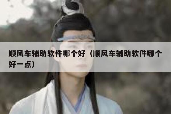 顺风车辅助软件哪个好（顺风车辅助软件哪个好一点） 第1张