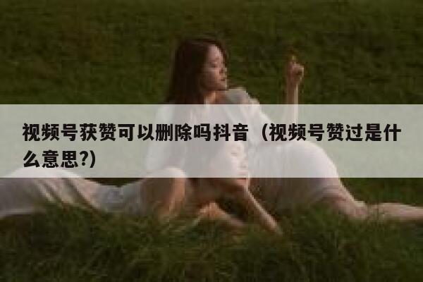 视频号获赞可以删除吗抖音(视频号赞过是什么意思?) 第1张 视频号获赞可以删除吗抖音(视频号赞过是什么意思?) 第1张