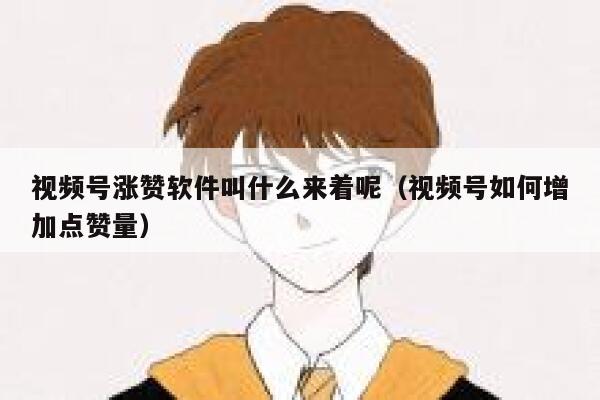 视频号涨赞软件叫什么来着呢（视频号如何增加点赞量） 第1张
