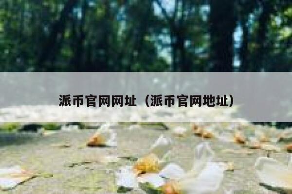 派币官网网址（派币官网地址） 第1张