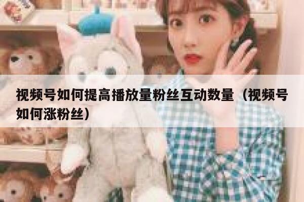 视频号如何提高播放量粉丝互动数量（视频号如何涨粉丝） 第1张