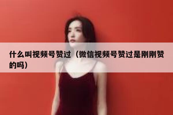 什么叫视频号赞过（微信视频号赞过是刚刚赞的吗） 第1张