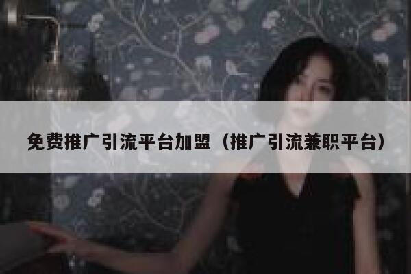免费推广引流平台加盟(推广引流兼职平台) 第1张 免费推广引流平台加盟(推广引流兼职平台) 第1张
