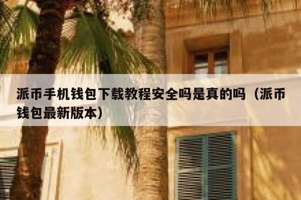 派币手机钱包下载教程安全吗是真的吗(派币钱包最新版本) 第1张 派币手机钱包下载教程安全吗是真的吗(派币钱包最新版本) 第1张