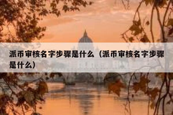 派币审核名字步骤是什么(派币审核名字步骤是什么) 第1张 派币审核名字步骤是什么(派币审核名字步骤是什么) 第1张