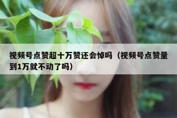 视频号点赞超十万赞还会悼吗(视频号点赞量到1万就不动了吗) 第1张 视频号点赞超十万赞还会悼吗(视频号点赞量到1万就不动了吗) 第1张