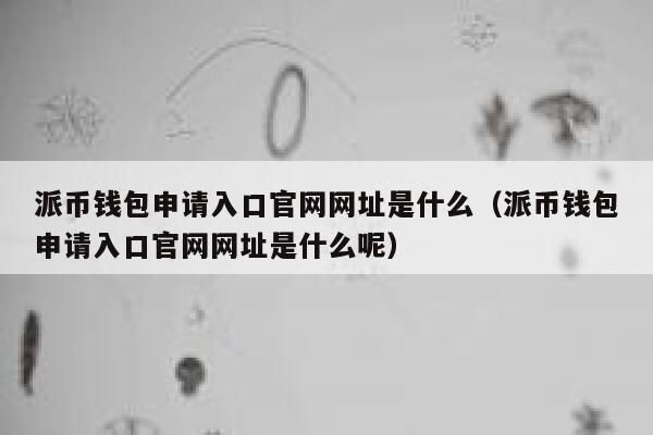 派币钱包申请入口官网网址是什么(派币钱包申请入口官网网址是什么呢) 第1张 派币钱包申请入口官网网址是什么(派币钱包申请入口官网网址是什么呢) 第1张