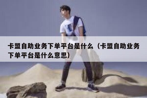 卡盟自助业务下单平台是什么(卡盟自助业务下单平台是什么意思) 第1张 卡盟自助业务下单平台是什么(卡盟自助业务下单平台是什么意思) 第1张