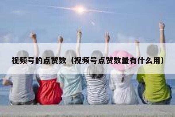视频号的点赞数（视频号点赞数量有什么用） 第1张