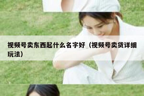 视频号卖东西起什么名字好(视频号卖货详细玩法) 第1张 视频号卖东西起什么名字好(视频号卖货详细玩法) 第1张