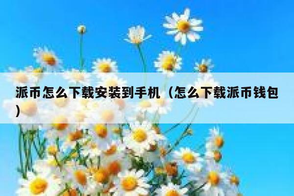 派币怎么下载安装到手机(怎么下载派币钱包) 第1张 派币怎么下载安装到手机(怎么下载派币钱包) 第1张