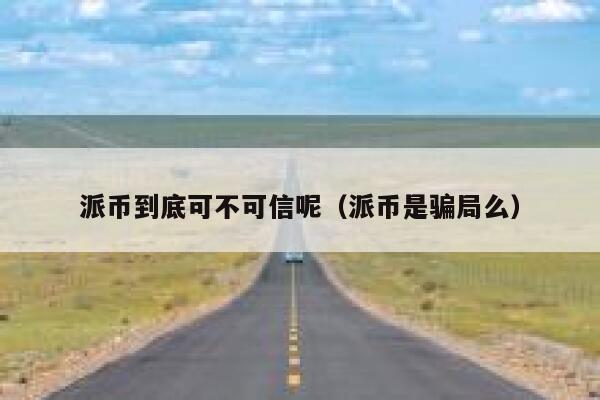 派币到底可不可信呢(派币是骗局么) 第1张 派币到底可不可信呢(派币是骗局么) 第1张