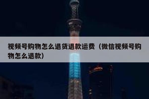 视频号购物怎么退货退款运费(微信视频号购物怎么退款) 第1张 视频号购物怎么退货退款运费(微信视频号购物怎么退款) 第1张