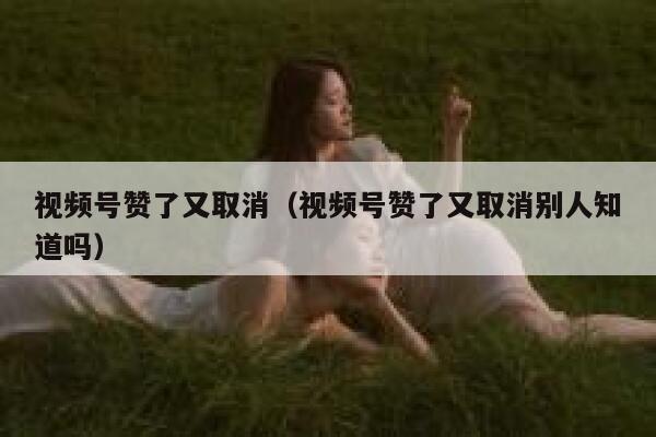 视频号赞了又取消(视频号赞了又取消别人知道吗) 第1张 视频号赞了又取消(视频号赞了又取消别人知道吗) 第1张