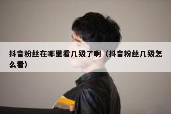 抖音粉丝在哪里看几级了啊(抖音粉丝几级怎么看) 第1张 抖音粉丝在哪里看几级了啊(抖音粉丝几级怎么看) 第1张