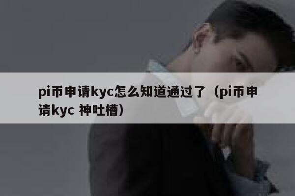 pi币申请kyc怎么知道通过了(pi币申请kyc 神吐槽) 第1张 pi币申请kyc怎么知道通过了(pi币申请kyc 神吐槽) 第1张