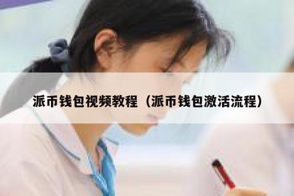 派币钱包视频教程（派币钱包激活流程） 第1张