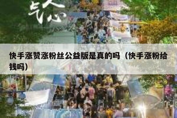 快手涨赞涨粉丝公益版是真的吗(快手涨粉给钱吗) 第1张 快手涨赞涨粉丝公益版是真的吗(快手涨粉给钱吗) 第1张