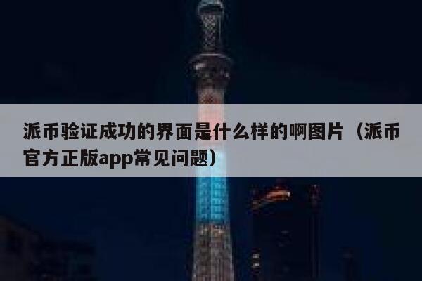 派币验证成功的界面是什么样的啊图片(派币官方正版app常见问题) 第1张 派币验证成功的界面是什么样的啊图片(派币官方正版app常见问题) 第1张