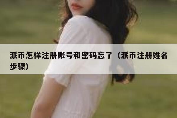派币怎样注册账号和密码忘了(派币注册姓名步骤) 第1张 派币怎样注册账号和密码忘了(派币注册姓名步骤) 第1张