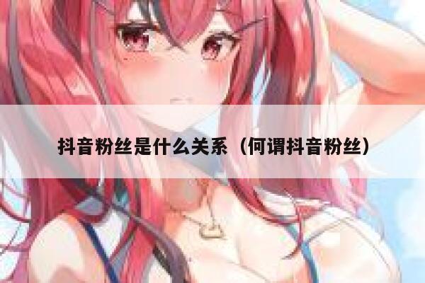 抖音粉丝是什么关系（何谓抖音粉丝） 第1张