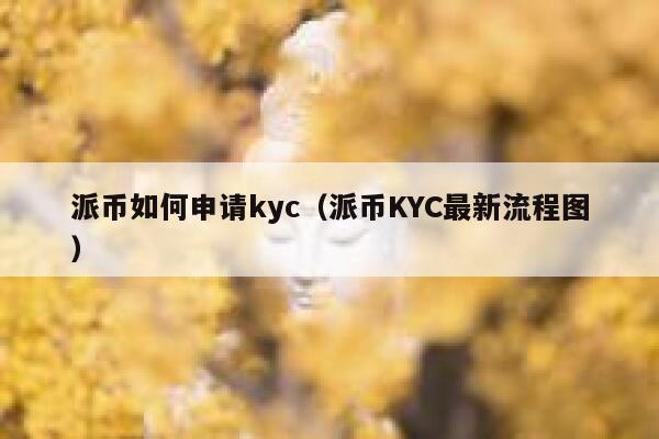 派币如何申请kyc(派币KYC最新流程图) 第1张 派币如何申请kyc(派币KYC最新流程图) 第1张