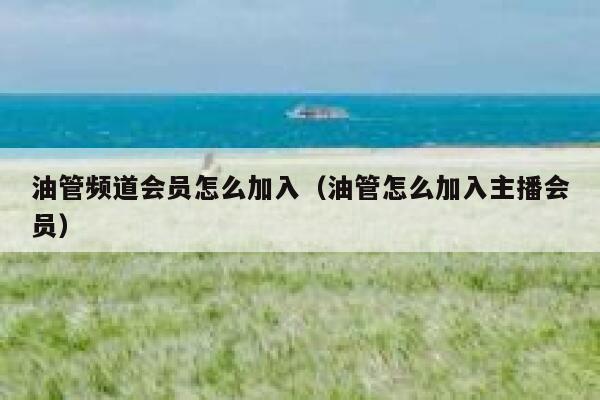 油管频道会员怎么加入(油管怎么加入主播会员) 第1张 油管频道会员怎么加入(油管怎么加入主播会员) 第1张